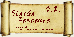 Vlatka Perčević vizit kartica